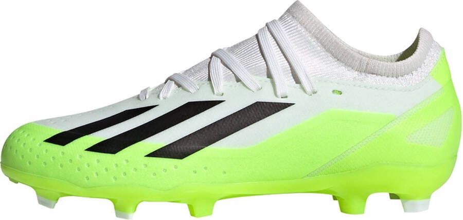 Adidas Perfor ce X Crazyfast.3 FG Jr. voetbalschoenen wit zwart geel Imitatieleer 36 2 3