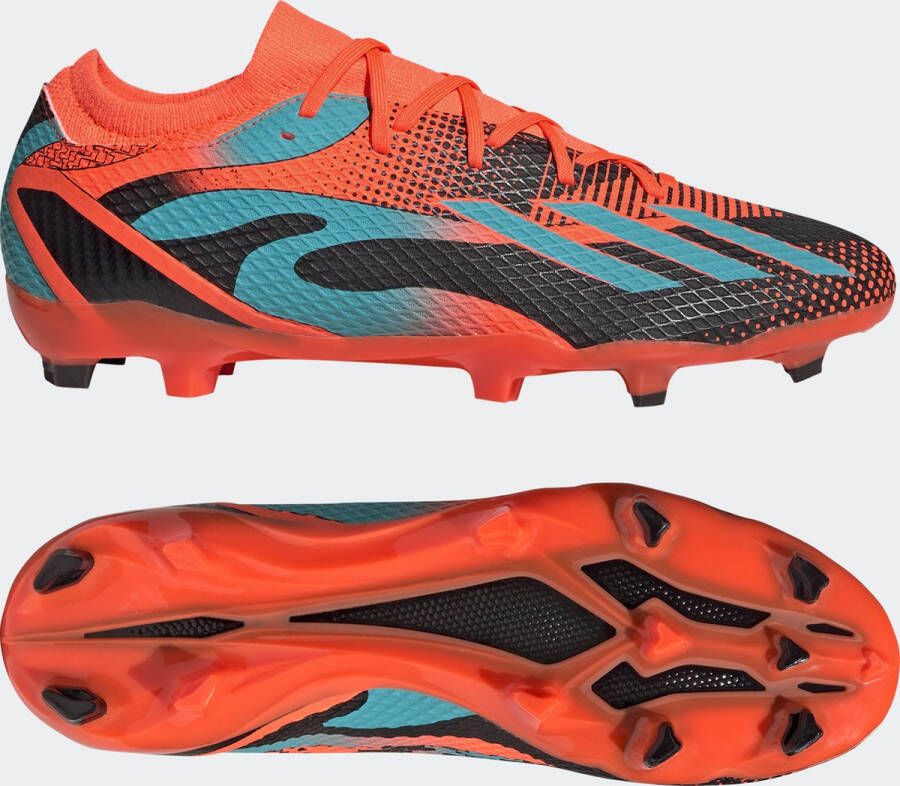 Adidas Performance X Speedportal Messi.3 Firm Ground Voetbalschoenen Unisex Oranje