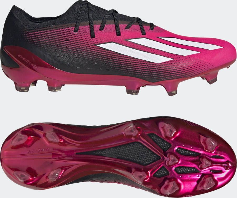 Adidas Performance X Speedportal.1 Firm Ground Voetbalschoenen Unisex Roze