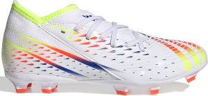 Adidas Predator Edge.3 Gras Voetbalschoenen (FG) Kids Wit Geel Blauw