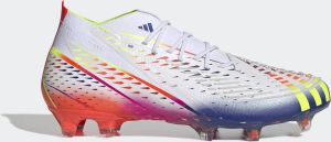 Adidas Predator Edge.1 Gras Voetbalschoenen (FG) Wit Geel Blauw