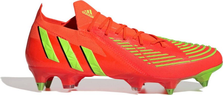 Adidas Predator Edge.1 IJzeren Nop Voetbalschoenen(SG)Rood Groen Zwart