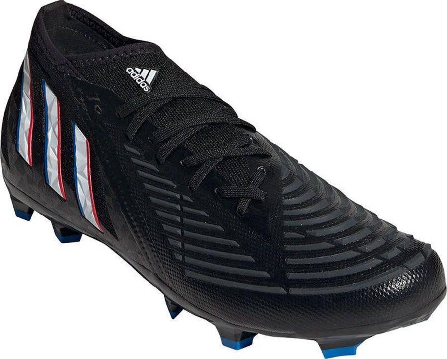 Adidas Predator Edge.2 Firm Ground Voetbalschoenen Core Black Cloud White Vivid Red Dames - Foto 3