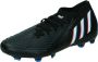 Adidas Predator Edge.2 Firm Ground Voetbalschoenen Core Black Cloud White Vivid Red Dames - Thumbnail 1
