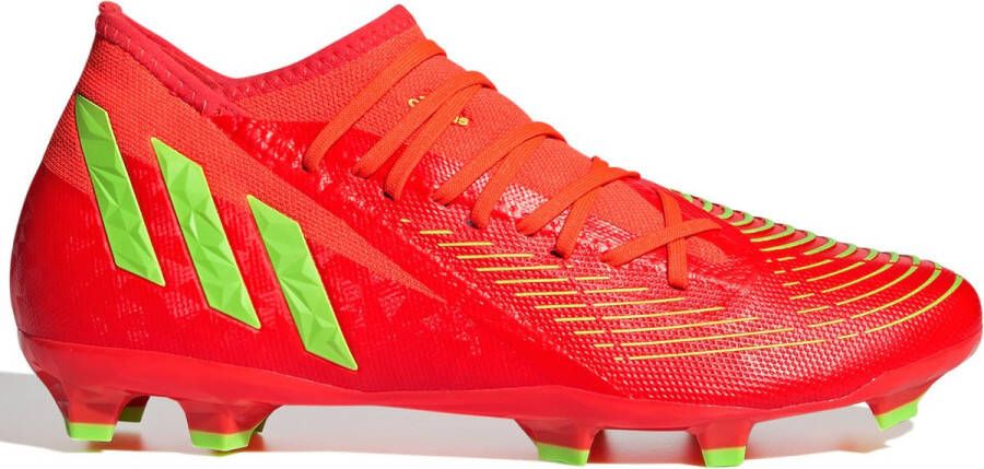 Adidas Predator Edge.3 Firm Ground Voetbalschoenen Solar Red Team Solar Green Core Black Dames - Foto 3