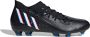 Adidas Predator Edge.3 Firm Ground Voetbalschoenen Core Black Cloud White Vivid Red Dames - Thumbnail 14
