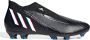 Adidas Predator Edge.3 Veterloze Firm Ground Voetbalschoenen Core Black Cloud White Vivid Red Dames - Thumbnail 1