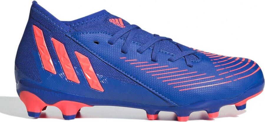 Adidas Predator Edge.3 Gras Kunstgras Voetbalschoenen (MG) Blauw Rood