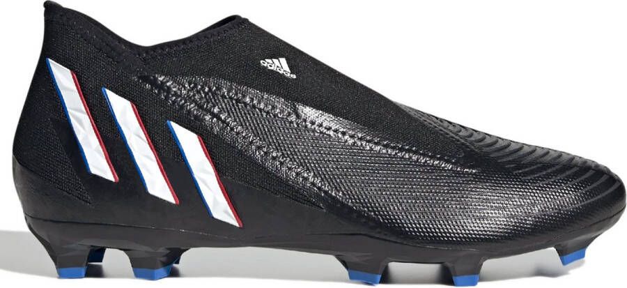 Adidas Predator Edge.3 Veterloze Firm Ground Voetbalschoenen Core Black Cloud White Vivid Red Dames