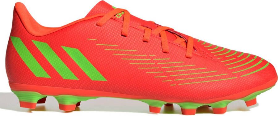 Adidas Perfor ce Predator Edge.4 FxG Sr. voetbalschoenen rood limegroen - Foto 5