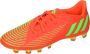 Adidas Perfor ce Predator Edge.4 FxG Sr. voetbalschoenen rood limegroen - Thumbnail 8