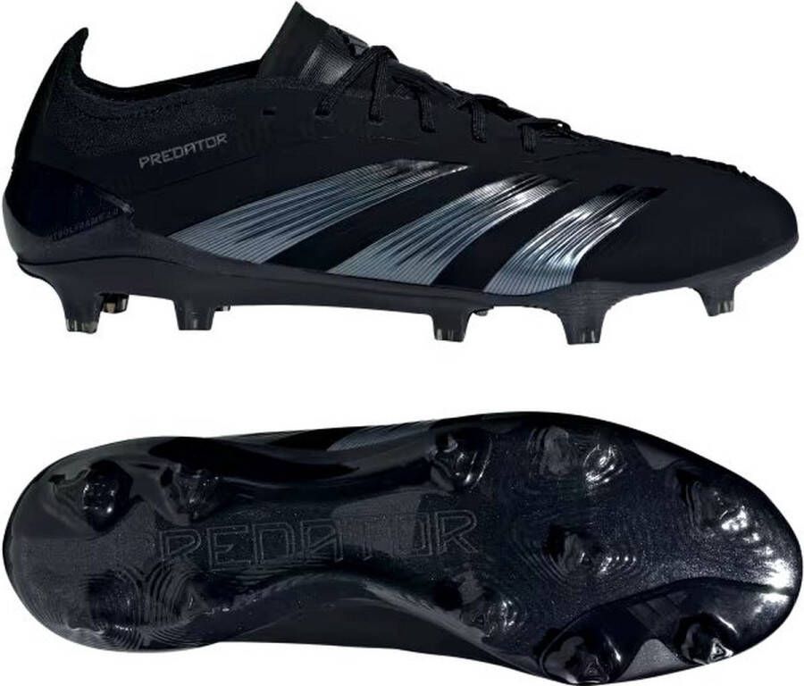 Adidas predator elite l fg Voetbal schoen firm ground heren Black Black White