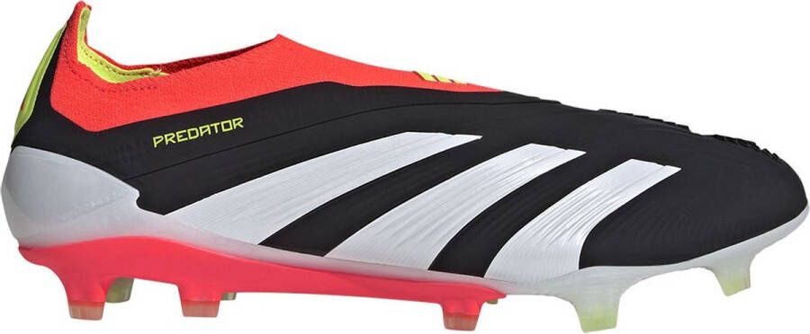 Adidas Predator Elite Laceless FG Core Black Cloud White Solar Red- Heren Core Black Cloud White Solar Red