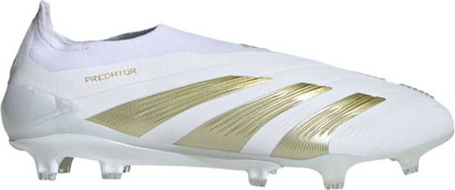 Adidas Predator Elite Veterloze Gras Voetbalschoenen (FG) Wit Goud