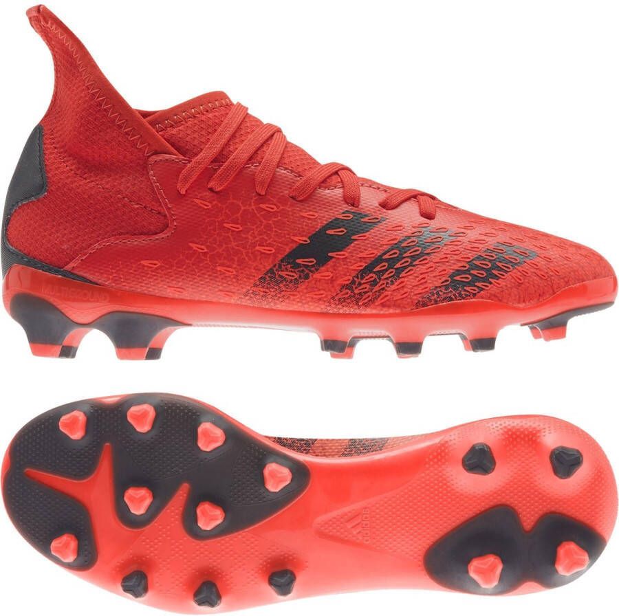 Adidas Kids adidas Predator Freak.3 Gras Kunstgras Voetbalschoenen (MG) Kids Rood Zwart Rood - Foto 3