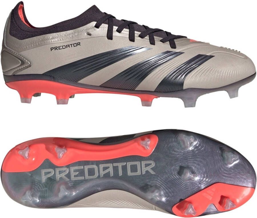 Adidas Predator Pro FG Platinum Metallic Aurora Black Turbo Platinum Metallic Aurora Black Turbo