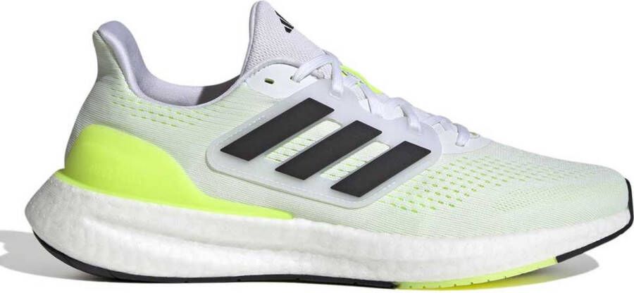 Adidas pureboost 23 hardloopschoenen wit zwart heren