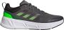 Adidas Performance Questar hardloopschoenen grijs groen zwart - Thumbnail 2