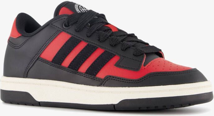 Adidas Rapid Court Low jongens sneakers rood zwart Uitneembare zool