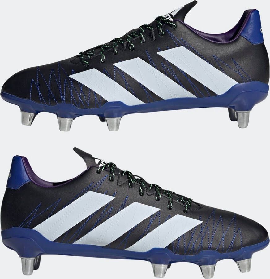 Adidas Rugbyschoenen Kakari 8 Noppen Zwart Blauw