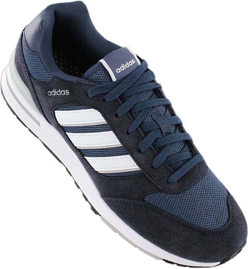 Adidas Run 80s Heren Retro Sneakers Schoenen Sportschoenen Navy-Blauw GV7303