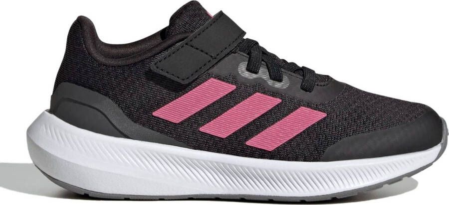Adidas Sportswear Runfalcon 3.0 hardloopschoenen zwart fuchsia grijs Jongens Meisjes Mesh 36 2 3 Sneakers - Foto 2
