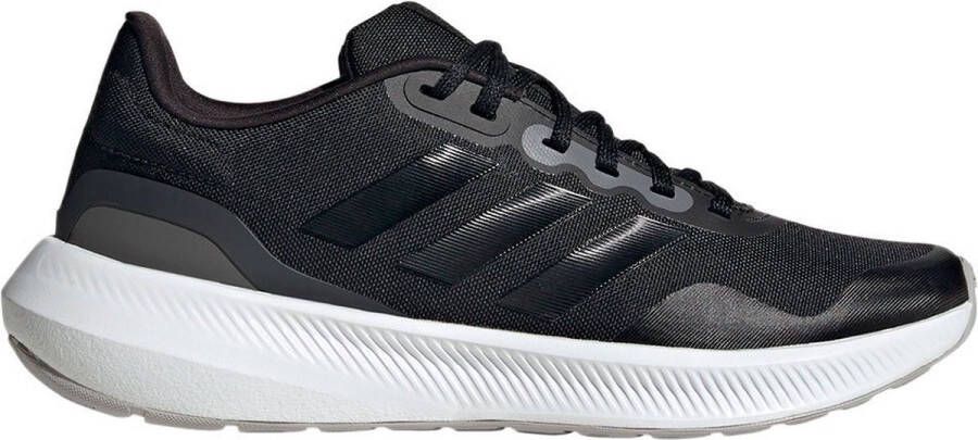 Adidas Performance Runfalcon 3.0 hardloopschoenen zwart antraciet wit - Foto 3