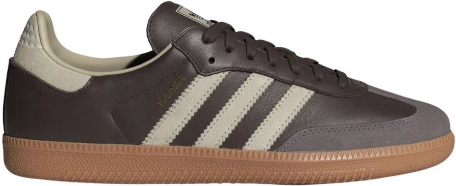 Adidas Originals Samba OG Brown Putty Grey Gold Metallic- Brown Putty Grey Gold Metallic