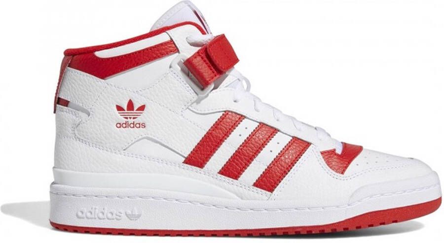 Adidas Originals Forum Mid Schoenen Cloud White Vivid Red Cloud White Heren