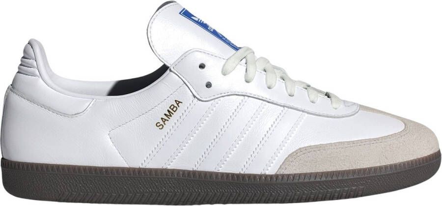 Adidas Leren Sneakers met Suède Neuspaneel White Heren