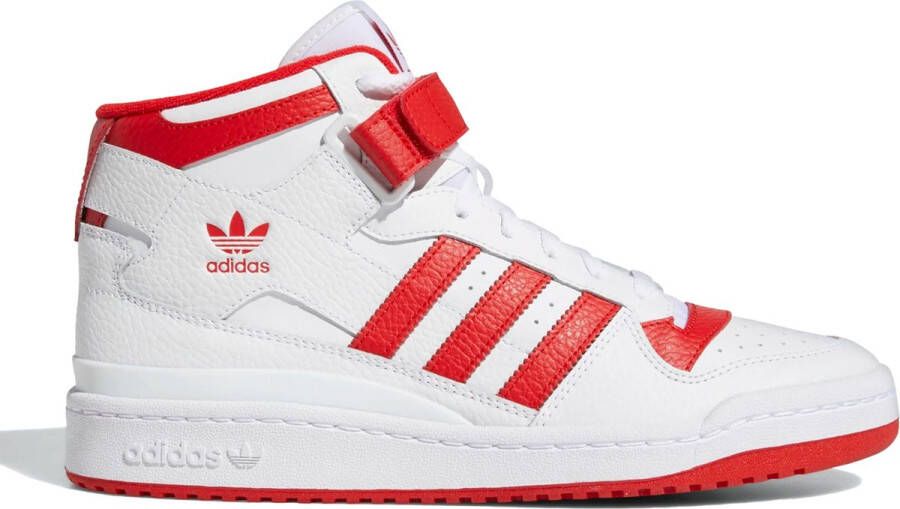 Adidas Originals Forum Mid Schoenen Cloud White Vivid Red Cloud White Heren