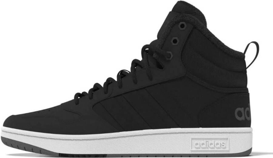 Adidas Perfor ce Hoops 3.0 Mid Lifestyle Basketball Classic Winterschoenen Unisex Zwart