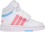 Adidas SPORTSWEAR Hoops Mid 3.0 AC Trainers Baby Ftwr White Acid Red Sky Rush - Thumbnail 5