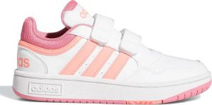 Adidas hoops 3.0 sneakers wit roze kinderen