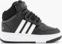 Adidas Sportswear Hoop Mid sneakers zwart wit grijs Imitatieleer 22 - Thumbnail 1
