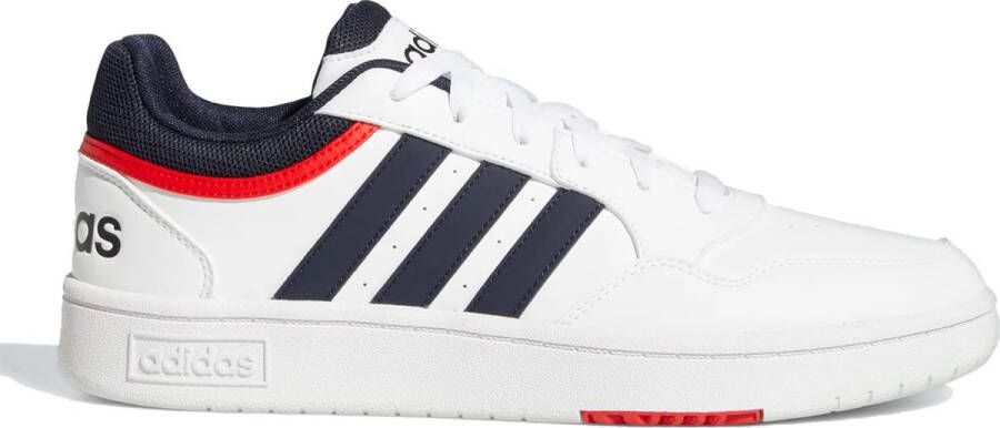 Adidas Sportswear Hoops 3.0 Sneakers Ftwr White Legend Ink Vivid Red - Foto 3
