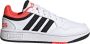 Adidas Sportswear Hoops 3.0 sneakers wit zwart rood Imitatieleer 38 2 3 - Thumbnail 2