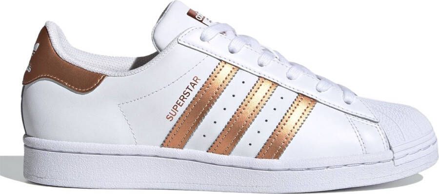 Adidas Originals Witte Leren Sneakers met Contrast Inzetstukken White Dames - Foto 2