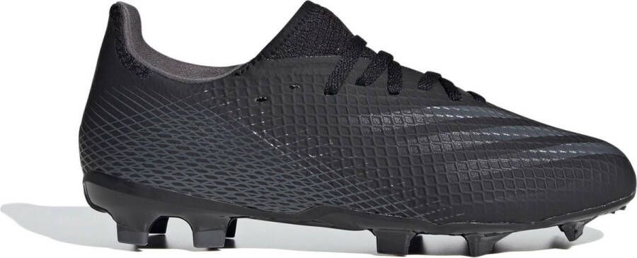 Adidas Kids adidas X GHOSTED.3 GRAS VOETBALSCHOENEN(FG)Kids Zwart Grijs