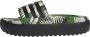 Adidas Sportswear adilette Platform Badslippers Dames Groen - Thumbnail 1