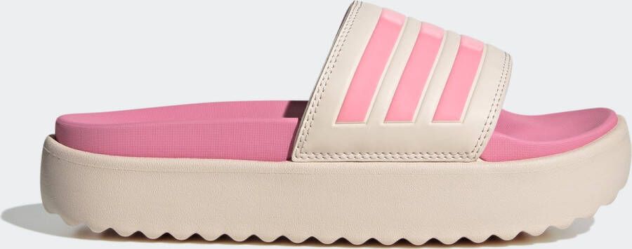 adidas Sportswear adilette Platform Badslippers Dames Roze