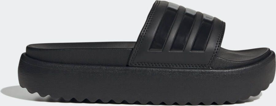 adidas Sportswear adilette Platform Badslippers Dames Zwart