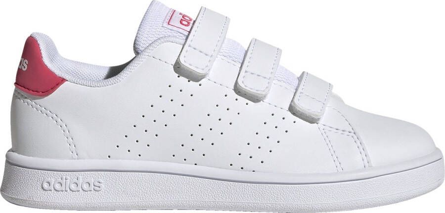 Adidas Sportswear Advantage CF sneakers wit roze Imitatieleer 33 1 2 - Foto 3