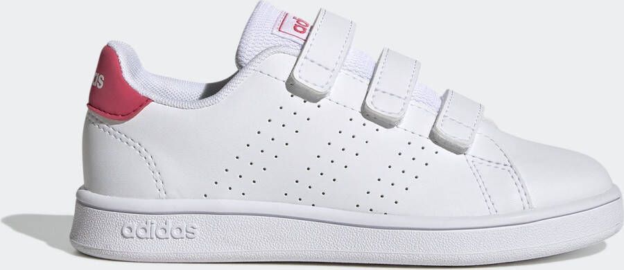 Adidas Sportswear Advantage CF sneakers wit roze Imitatieleer 33 1 2 - Foto 4