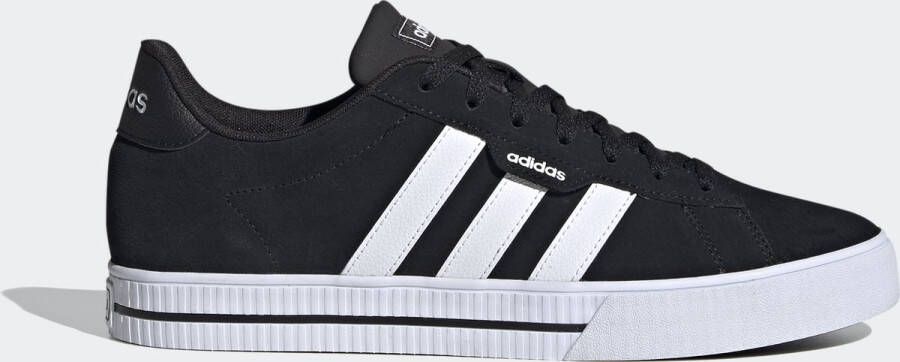 Adidas Daily 3.0 heren sneakers zwart wit Echt leer