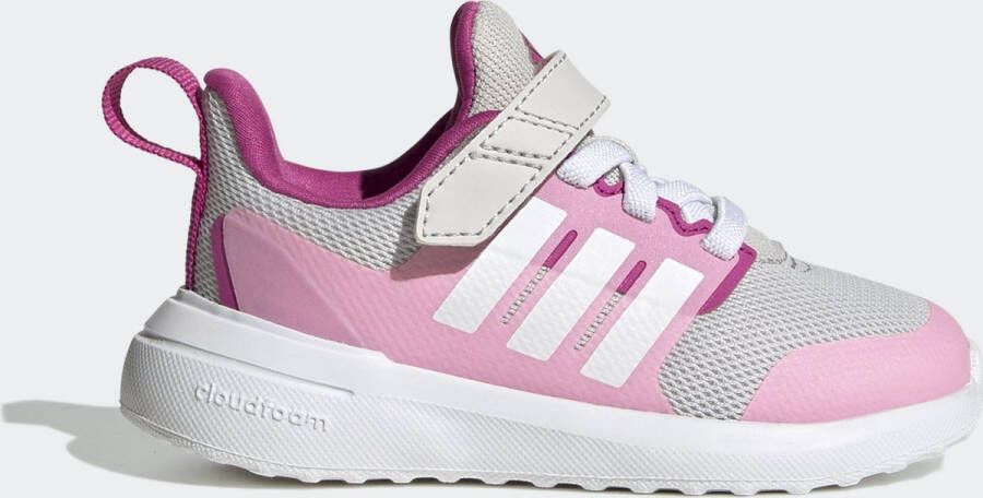 Adidas Sportswear FortaRun 2.0 Cloudfoam Schoenen met Elastische Veters en Klittenband Kinderen Grijs