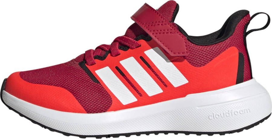 Adidas Sportswear FortaRun 2.0 Cloudfoam Schoenen met Elastische Veters en Klittenband Kinderen Rood