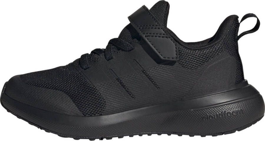 Adidas Sportswear FortaRun 2.0 Cloudfoam Schoenen met Elastische Veters en Klittenband Kinderen Zwart
