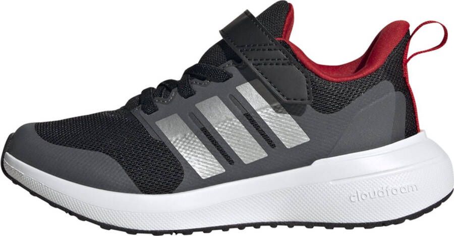 Adidas Sportswear FortaRun 2.0 Cloudfoam Schoenen met Elastische Veters en Klittenband Kinderen Zwart - Foto 2