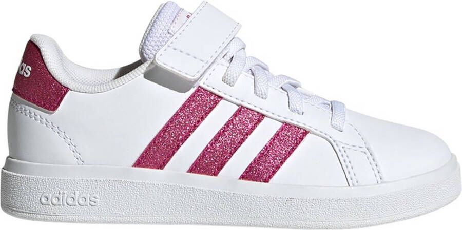 Adidas Originals Kinder gympen met klittenbandsluiting en elastische veters Grand Court Wit - Foto 6